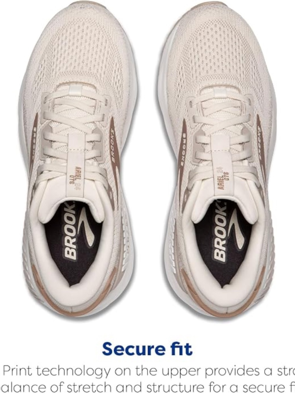 Brooks Ariel GTS 24 - Women's Running Shoes in Light Taupe/Cream - 7 Medium / B - Picture 4 of 7